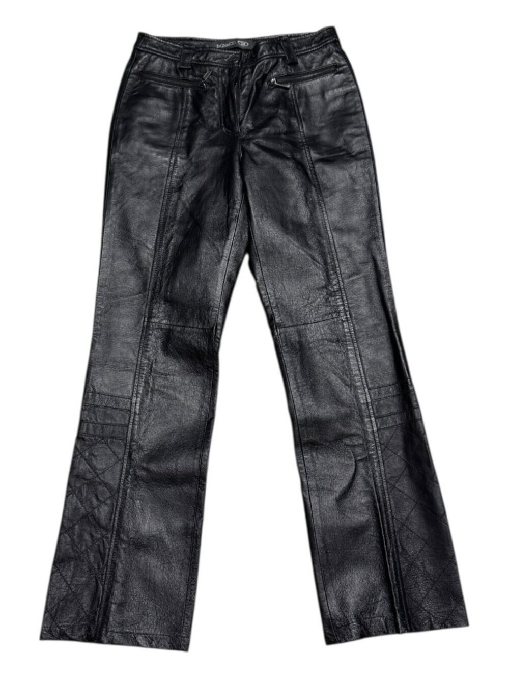 VINTAGE GENUINE LEATHER BGN & Co. Motorcycle Biker Pants Womens Small 26x30